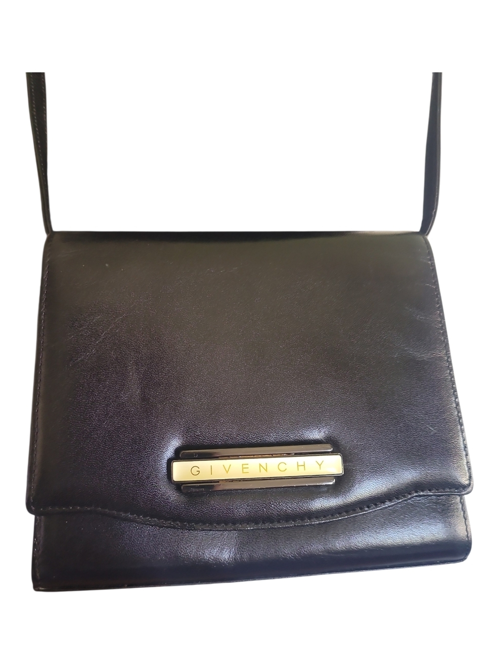 Givenchy Maroquinerie Nobile Leather Shoulder Crossbody Bag Black Noir Small - Picture 5 of 13